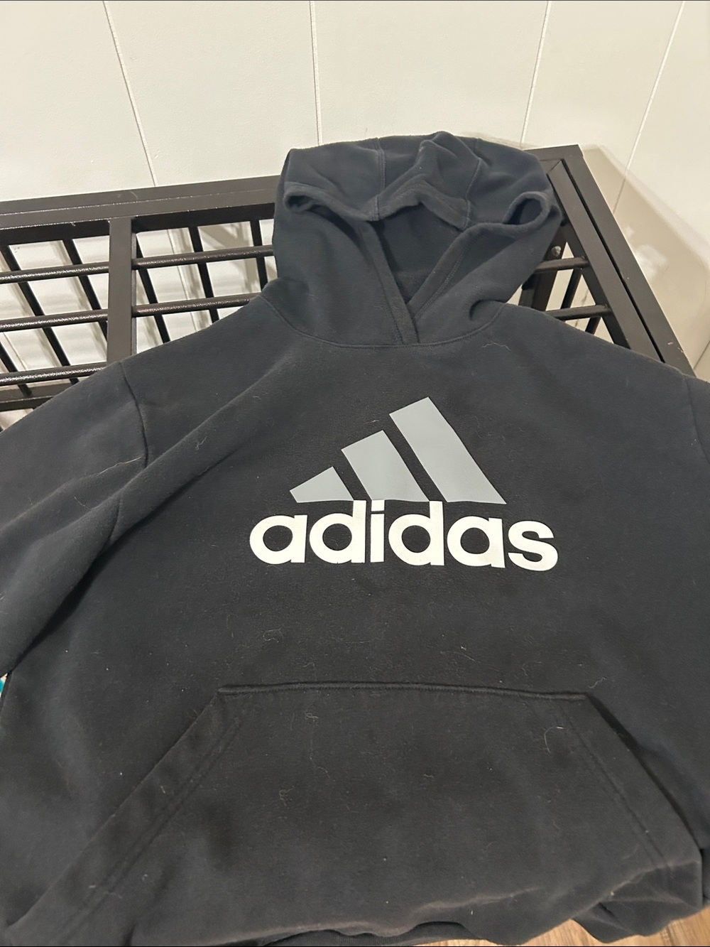Youth black adidas hoodie